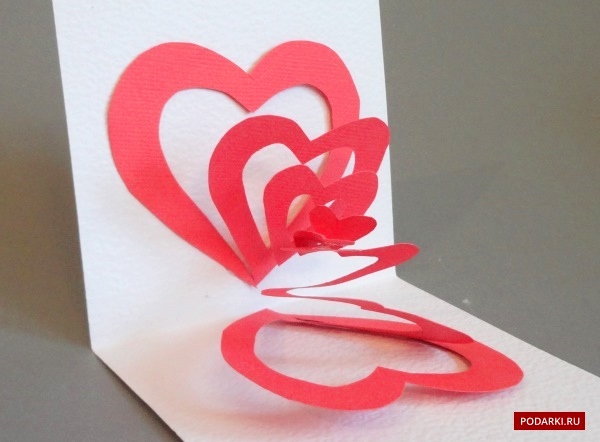 Как сделать оригинальную валентинку из бумаги своими руками?