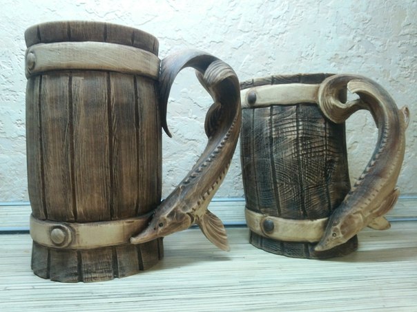 Пивные кружки из дерева