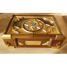 Резная деревянная handmade шкатулка из дуба