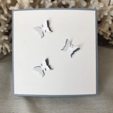 Открытка ручной работы с бабочками