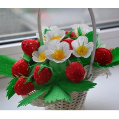 Букет из конфет Земляничная клубника