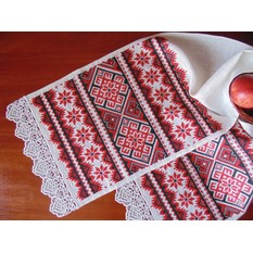 Рушник красно-черный