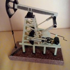 Сувенир из литьевого мрамора Нефтекачка