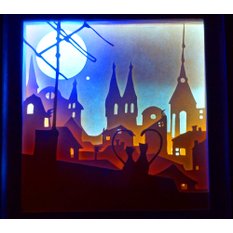 Ночник-lightbox Свидание на крыше