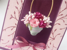 Красивая объемная открытка