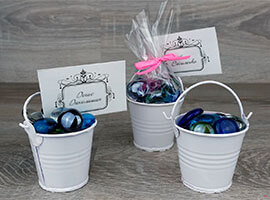 Рассадочные карточки в ведерках