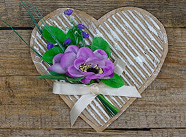 Валентинка из гофрированного картона