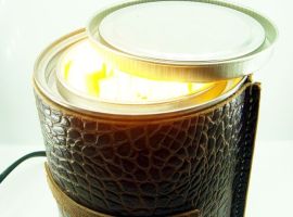 Светодиодный светильник из кожи