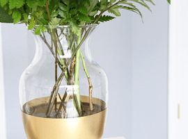 Золотая ваза своими руками