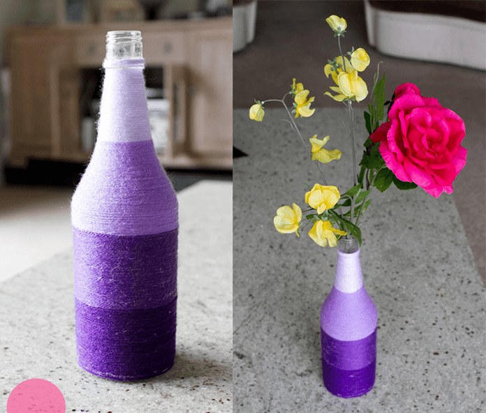 Как сделать вазу из ниток