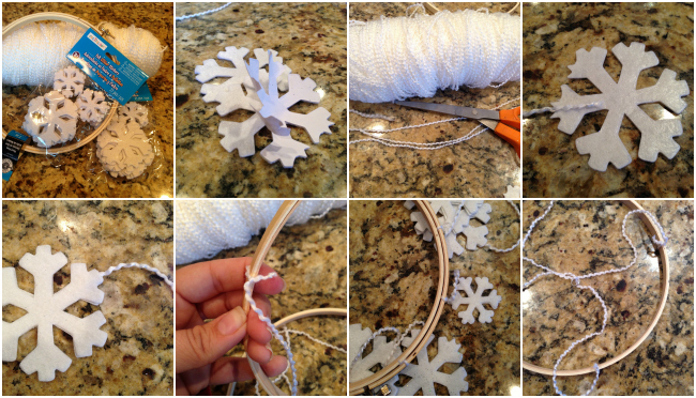 DIY Pretty Paper Snowflake Mobile with Template