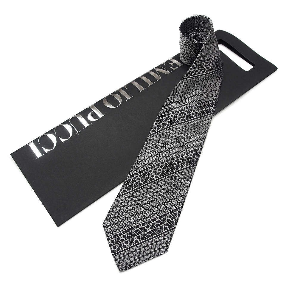 Мужской галстук с фактурным плетением Emilio Pucci