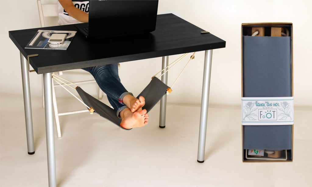 Гамак для ног под рабочий стол с USB подогревом